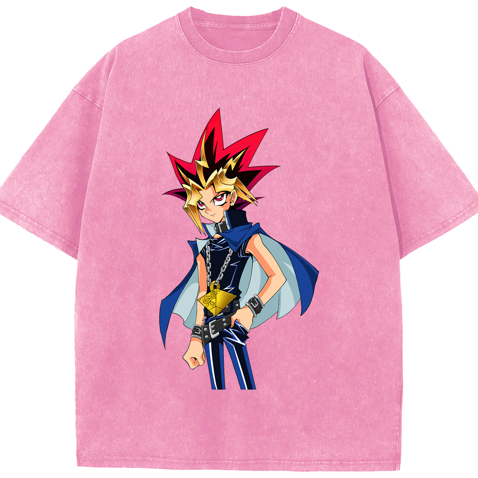 （画像用） 遊☆戯☆王 Yu-Gi-Oh! 綿100% ヴィンテージ風 半袖Tシャツ（フロントプリント）